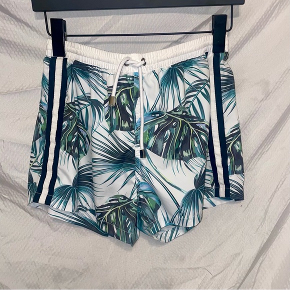 Zara Swim Trunk with Palm Leaves Detail - Picture 2 of 8